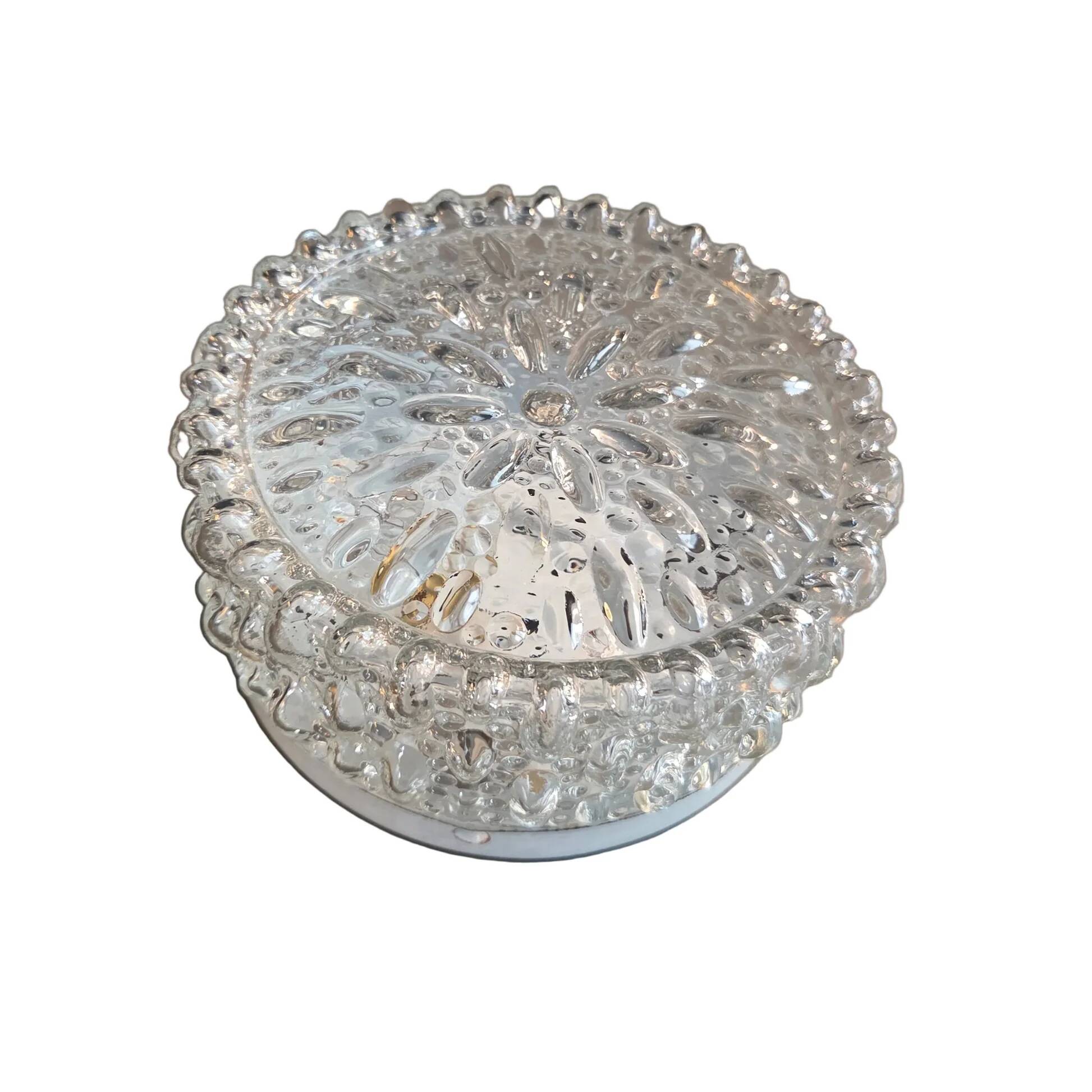 Plafonnier ou applique en verre moulé