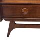 Vintage teak wall cabinet with flap door 1960s design wall unit