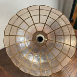 Suspension en nacre et laiton, années 70