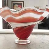 Blown glass cup or vase 1980 Jozefina Krosno