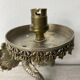 Art Deco style fish wall light in silver metal