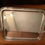 Silver metal tray