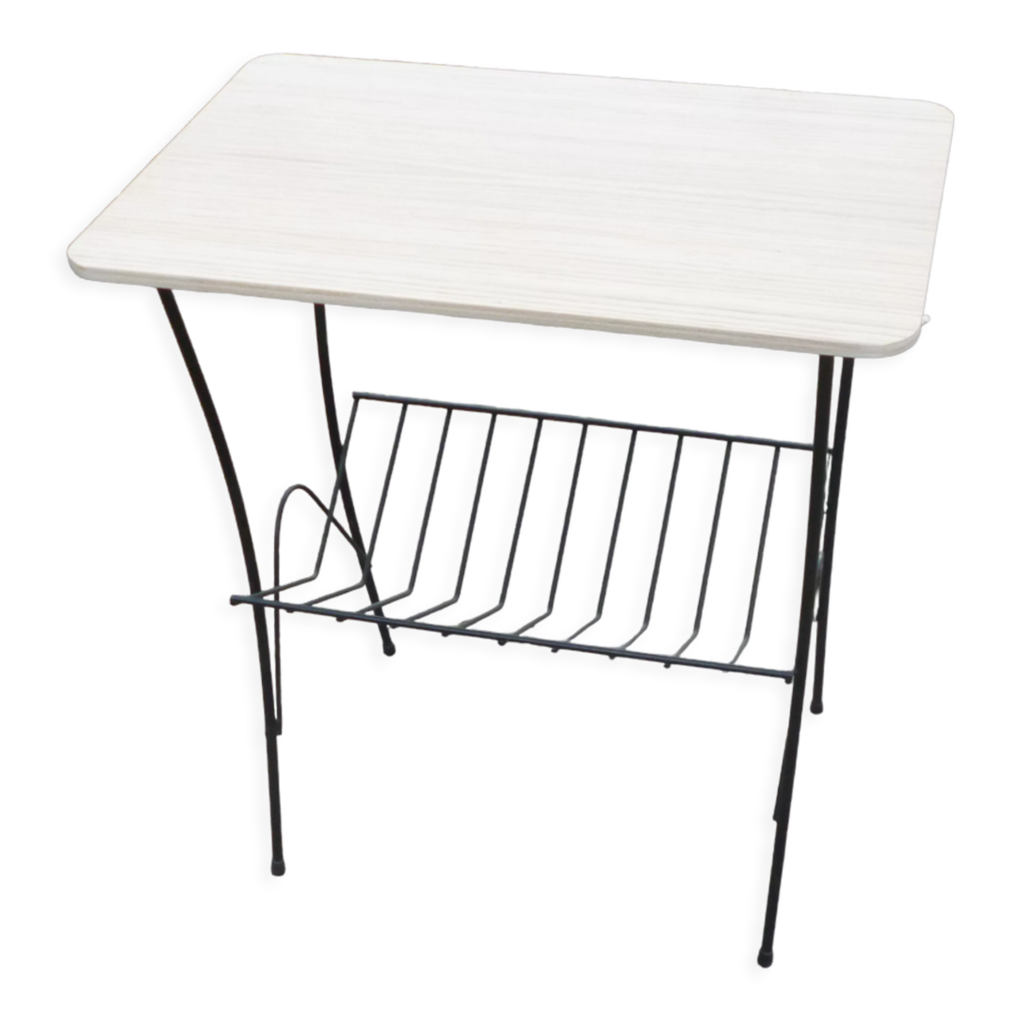 Side table magazines holder 70s