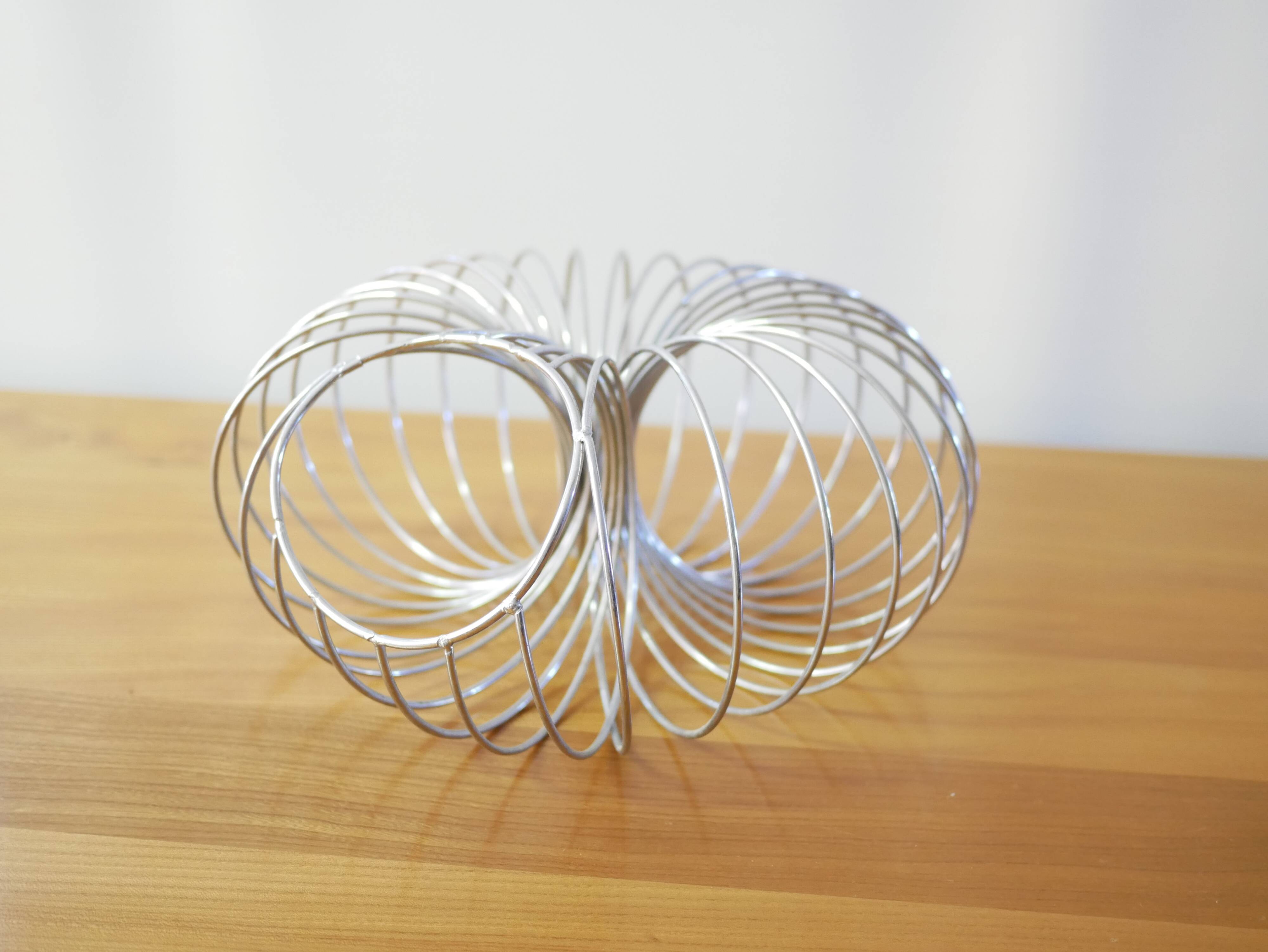 Vintage metal fruit basket