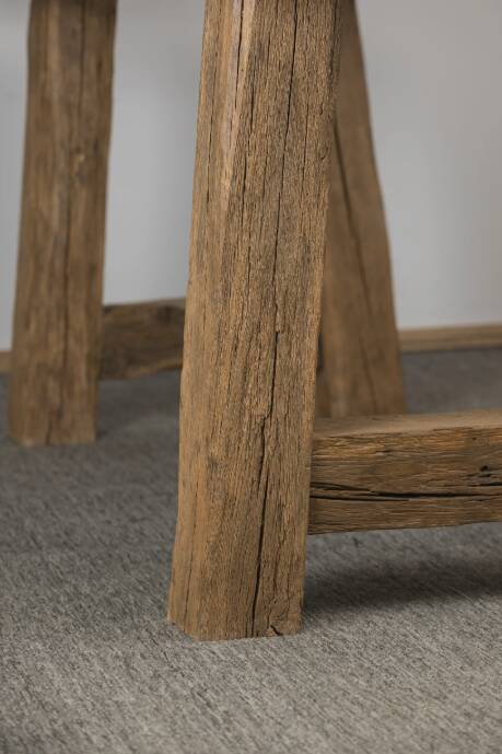 Solid oak dining table