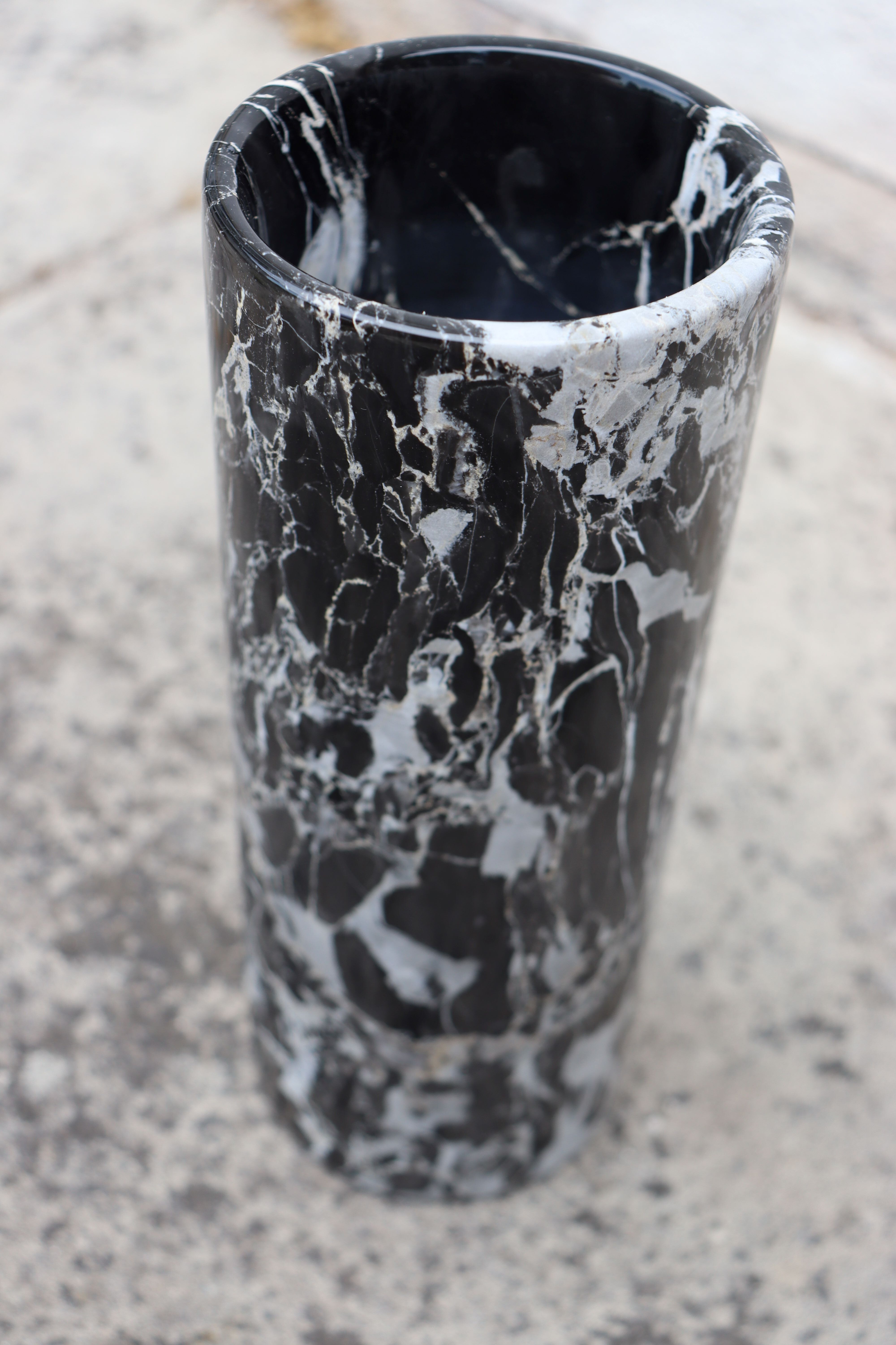 Marble Scroll Vase