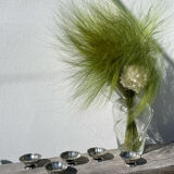 5 stainless steel cups 1970