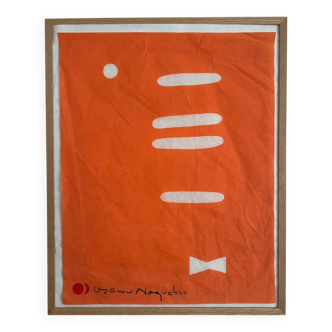 “Bowtie” silkscreen poster on washi paper by Isamu Noguchi