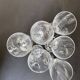 Champagne flutes in cut crystal