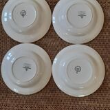 4 digoin sarreguemines plates
