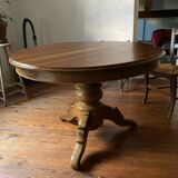 Table ronde pied central