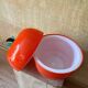 Vintage orange ice cream cone – 70s