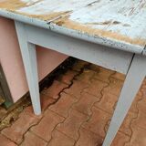 Pastel blue farm table