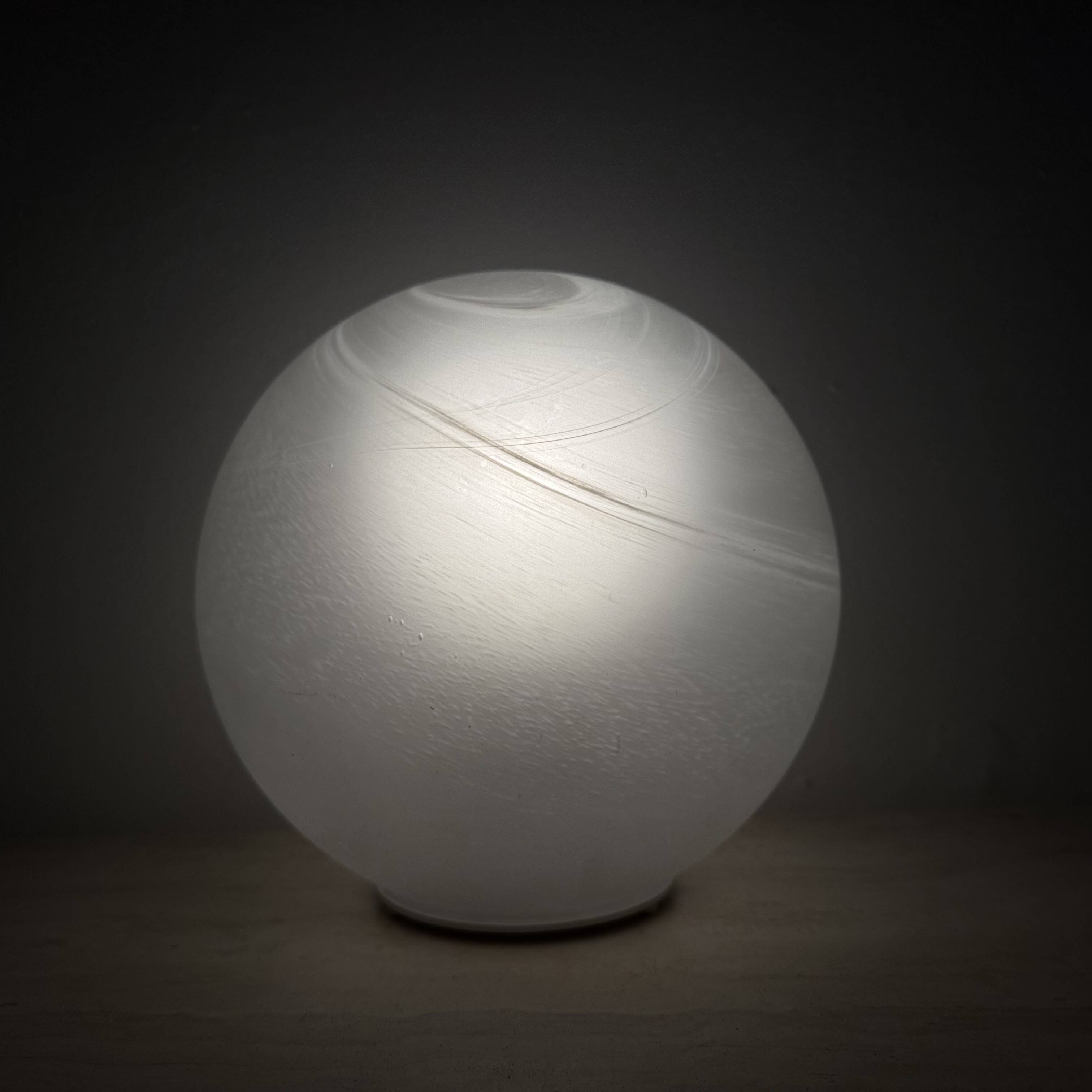 Vintage Wofi leuchten glass table lamp Mars