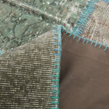 7x10 oversize teal green vintage rug 300x207cm