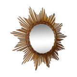 Rattan sun mirror