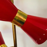 Diabolo red floor lamp