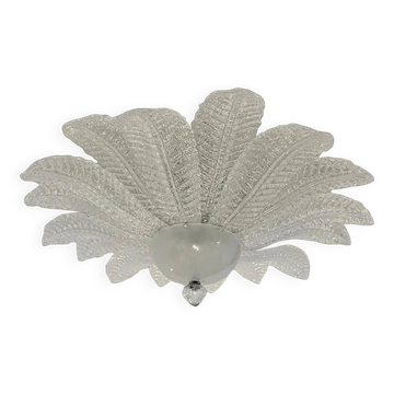 Glass Sputnik Chandelier Flush Mount, Mazzega Zuccheri Venini