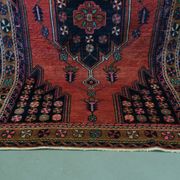 Tapis antique de maslaghan persan tissé à la main années 20 254x135cm