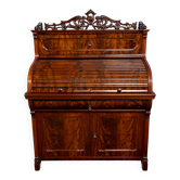 Secrétaire à cylindre Louis-Philippe en acajou 1850-1870