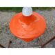Vintage 70s opaline pendant light