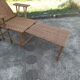 Former rattan and bamboo lounge chair in 1920