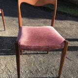 4 Re-lined Scandinavian chairs
