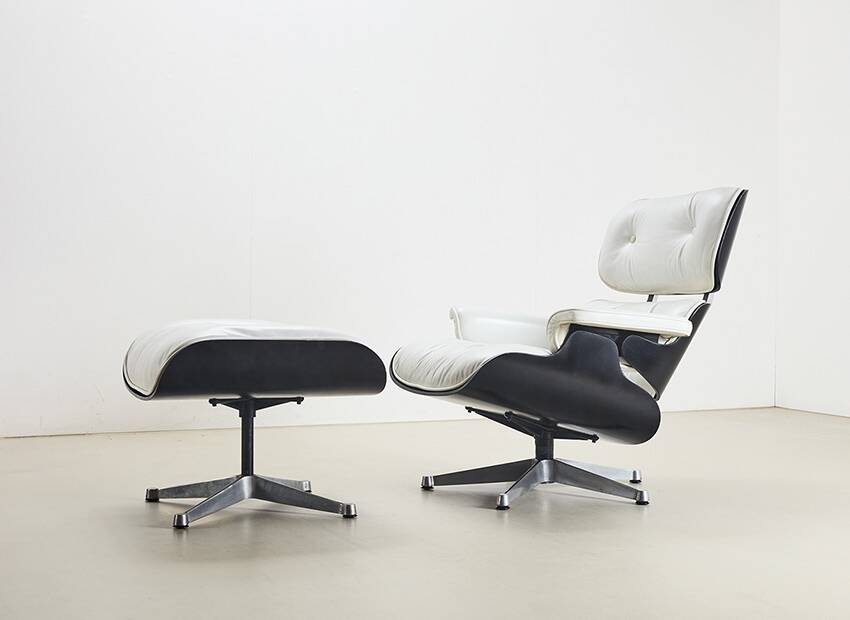 Charles & Ray Eames Lounge Chair + Ottoman by ICF for Herman Miller 60s/70s