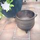 Cast-foot and cast-iron cauldron