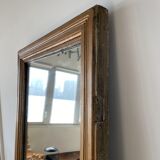 Old foot mirror gilded