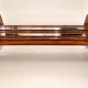 Table extensible Art Déco – Placage ronce de noyer & métal chromé – Années