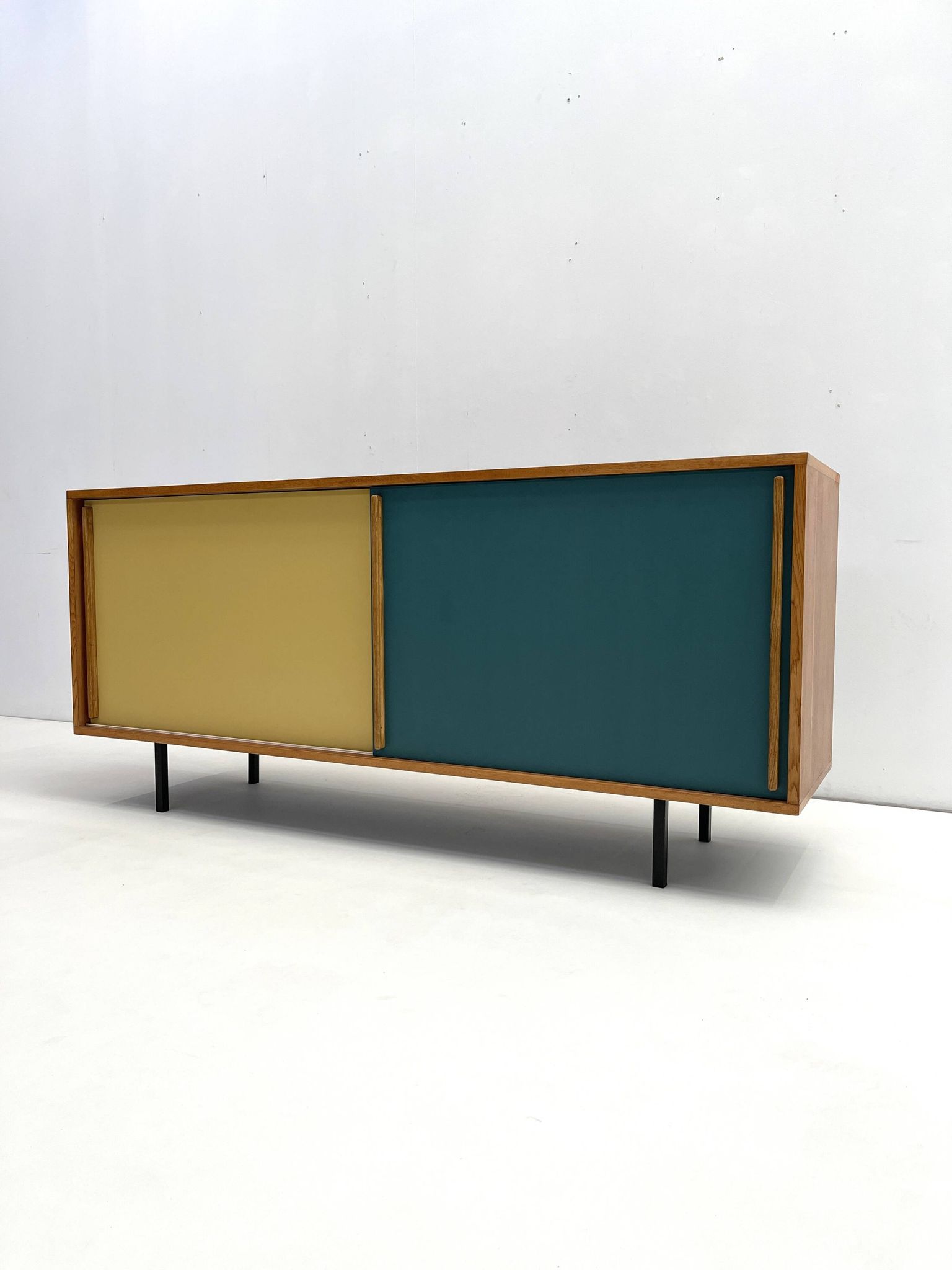 Belgium oak customized sideboard from 1960's