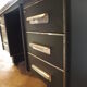 Desk strafor industrial metal covered skai green vintage 1950