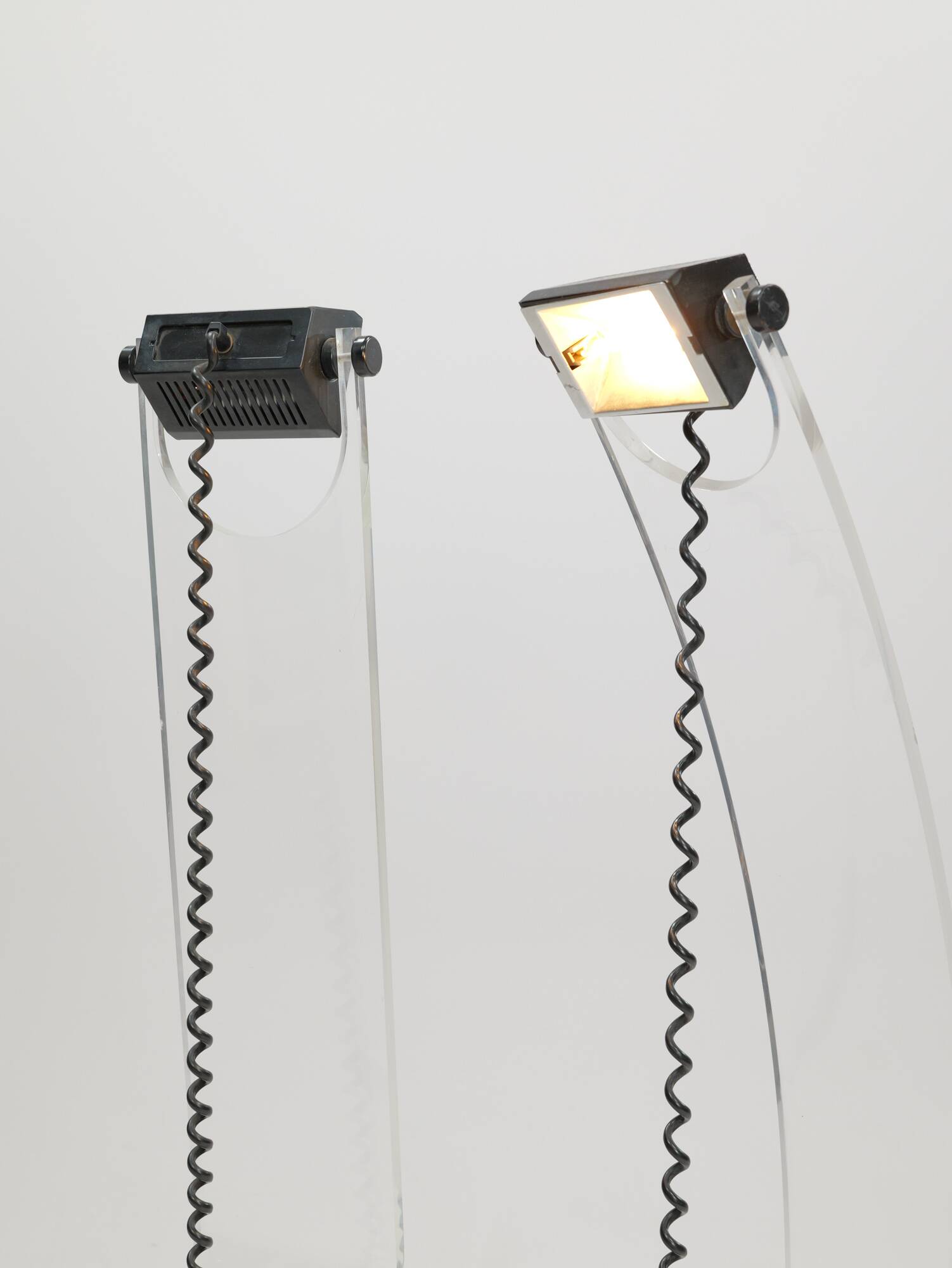 Set of post modern lamps, 1980s