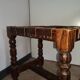 brutalist Spanish vintage leather stool 1960s