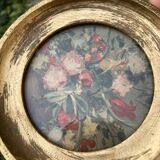 Small vintage golden frame