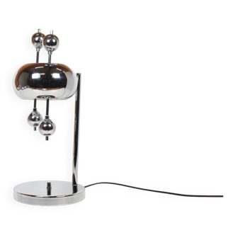 Rare polished metal table lamp by Reggiani, Italy 1970s