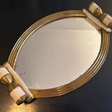 art deco mirrored tray
