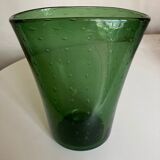 Empoli bubbles blown glass vase 1960