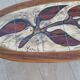 Ceramic oval coffee table signed