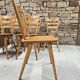 Lot of 8 country bistro chairs from the 1970s