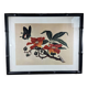 Affiche encadré fleur et papillon