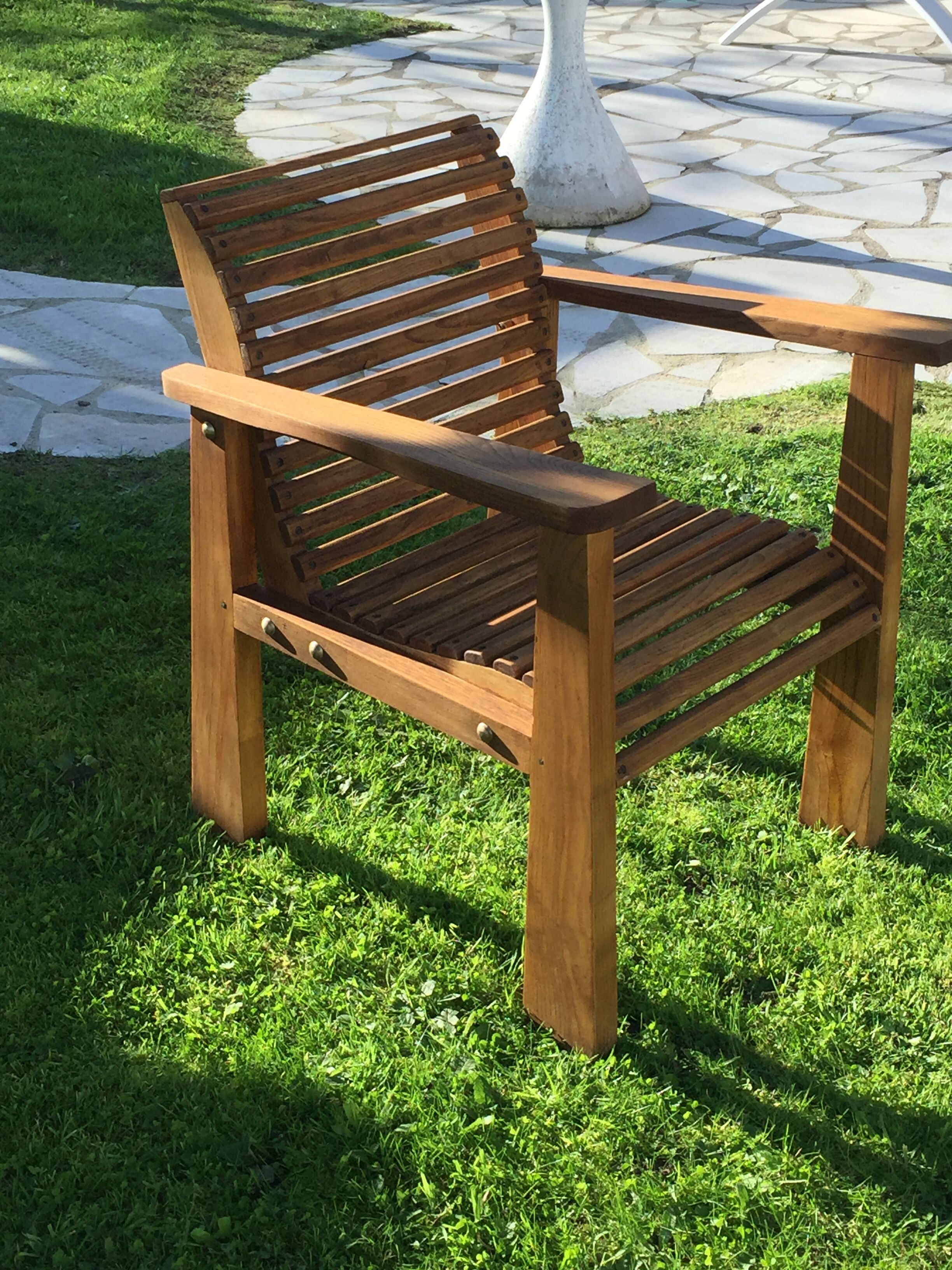 Post-war wooden removable chair