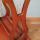 Pedestal table or English cherry saddle with lyre feet