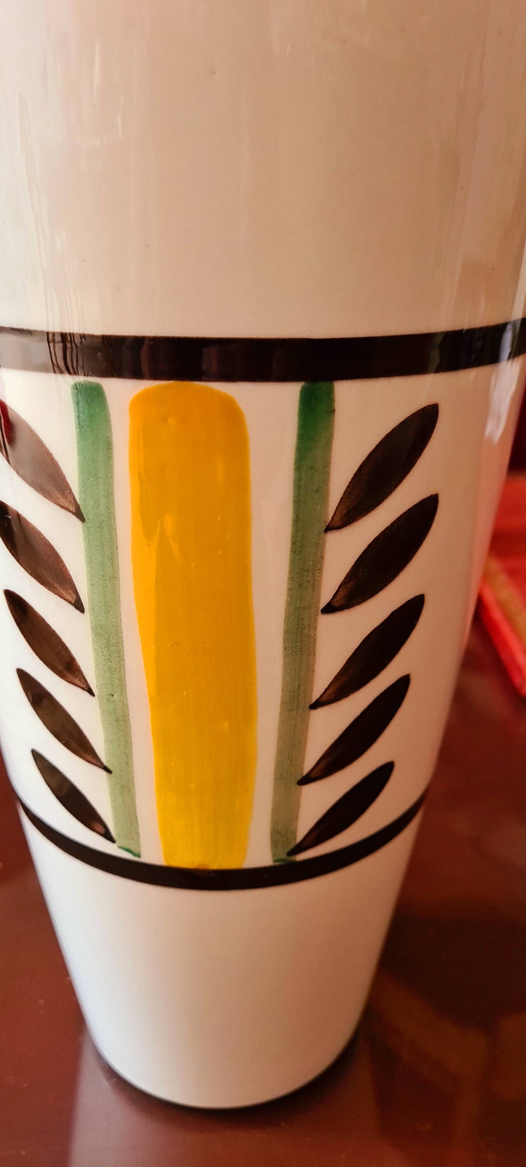 Gien earthenware vase