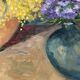Oil on canvas still life "The Mimosa"