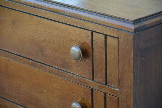 1960s chest of drawers wooden varnish
