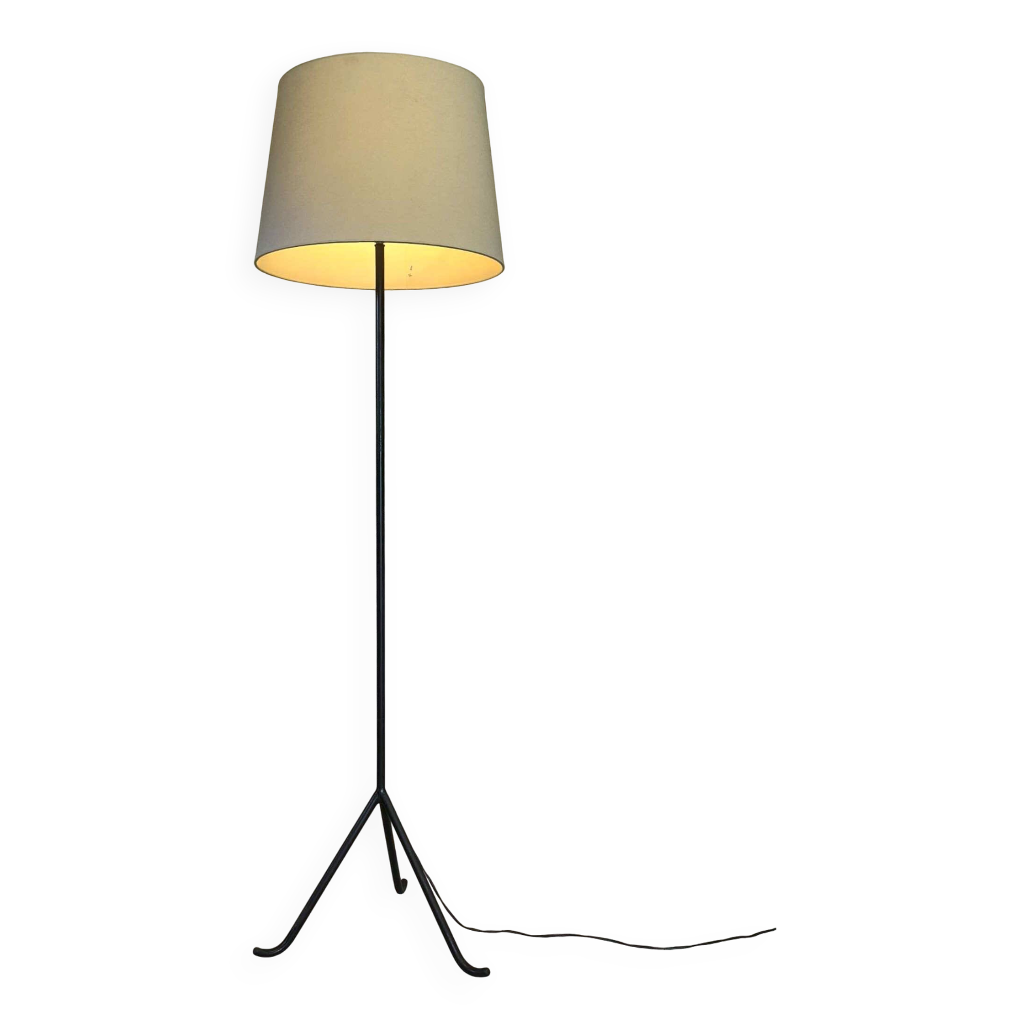 Vintage modernist tripod floor lamp.