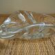 Large Saint Louis crystal empty pocket, vintage cut