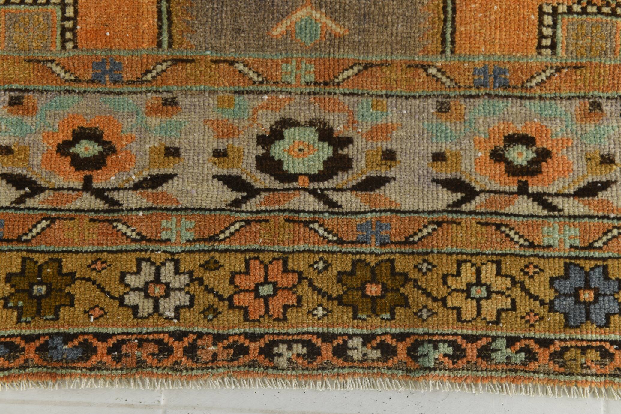 Tapis de couloir vintage long et large 3x9, 105x290 cm